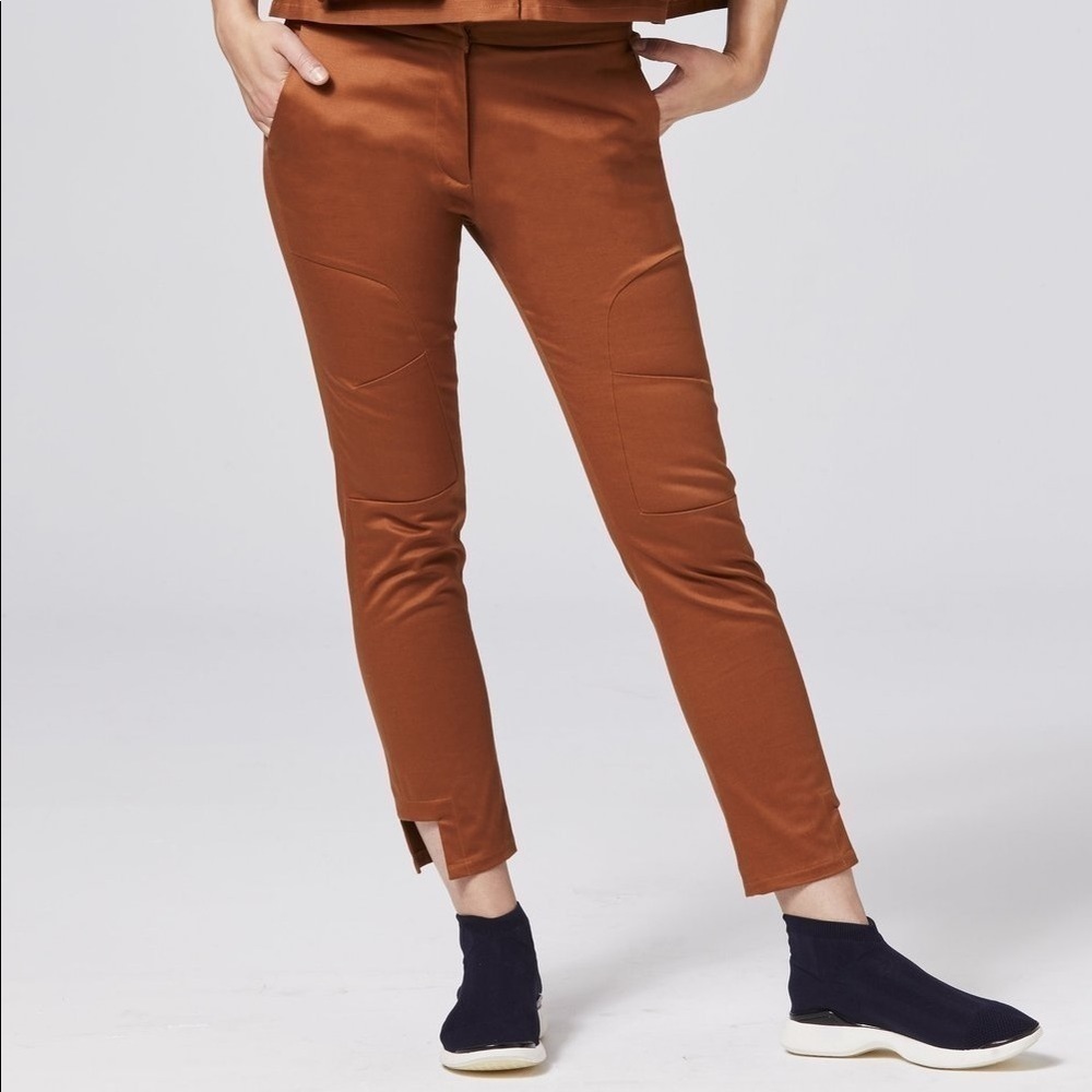 Shosh Fitted Dress Pant Burnt Orange Small